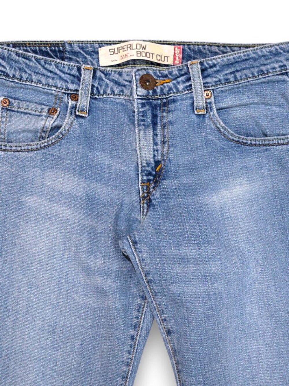 Women's Junior Jeans SIZE 5M 30X31 Low Rise LEVI'S Low Rise Y2K Light Wash - Picture 7 of 15